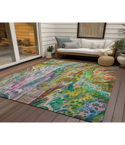 Chantille ACN602 Green 3' x 5' Rug