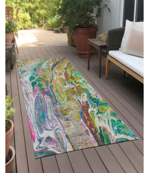 Chantille ACN602 Green 2'3" x 7'6" Rug