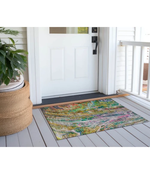 Chantille ACN602 Green 1'8" x 2'6" Rug