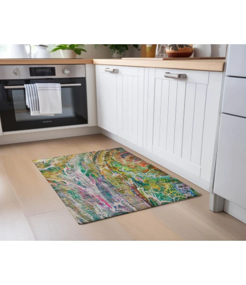 Chantille ACN602 Green 1'8" x 2'6" Rug