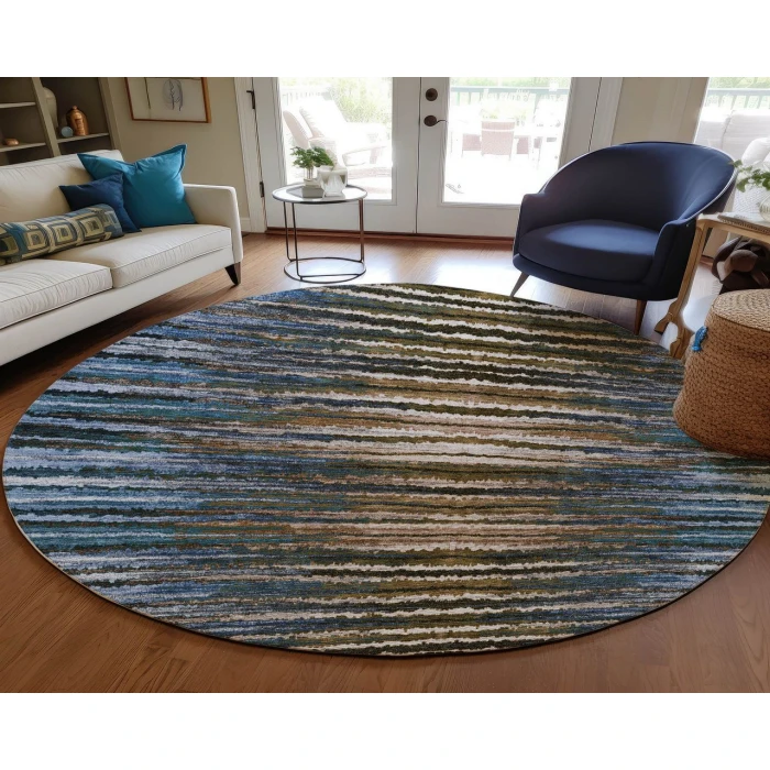 Chantille ACN604 Blue 8' x 8' Rug