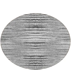 Addison Chantille ACN604 Silver 8 ft. x 8 ft. Round Rug
