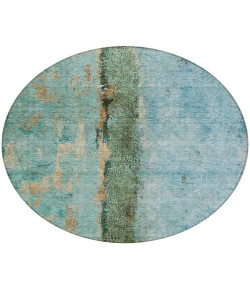 Addison Chantille ACN605 Blue 8 ft. x 8 ft. Round Rug