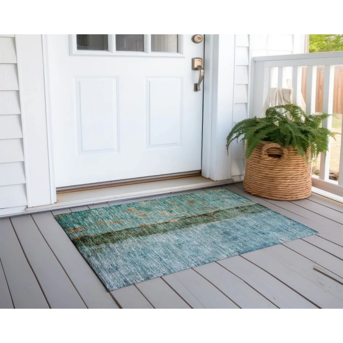 Chantille ACN605 Blue 1'8" x 2'6" Rug
