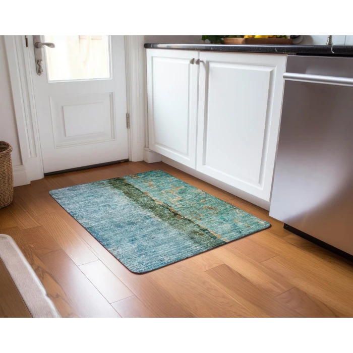 Chantille ACN605 Blue 1'8" x 2'6" Rug