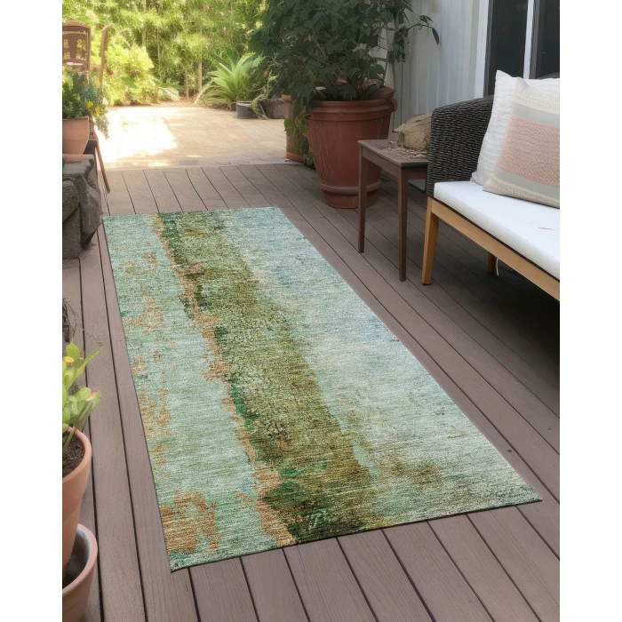 Chantille ACN605 Green 2'3" x 7'6" Rug