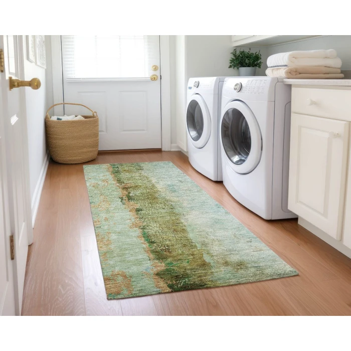 Chantille ACN605 Green 2'3" x 7'6" Rug