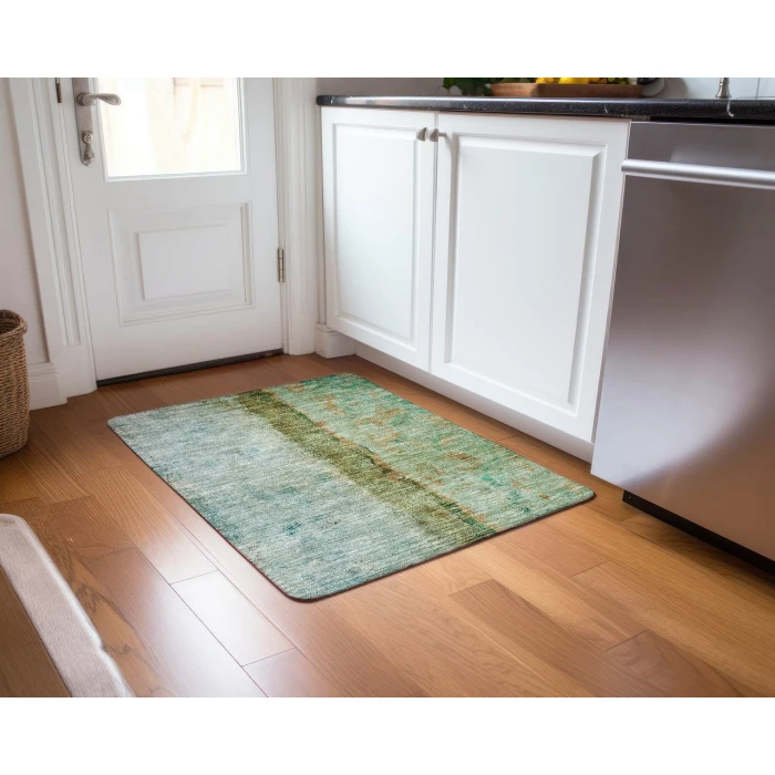 Chantille ACN605 Green 1'8" x 2'6" Rug
