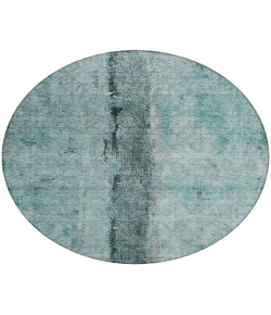 Addison Chantille ACN605 Teal 8 ft. x 8 ft. Round Rug