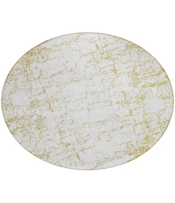 Addison Chantille ACN606 Gold 8 ft. x 8 ft. Round Rug