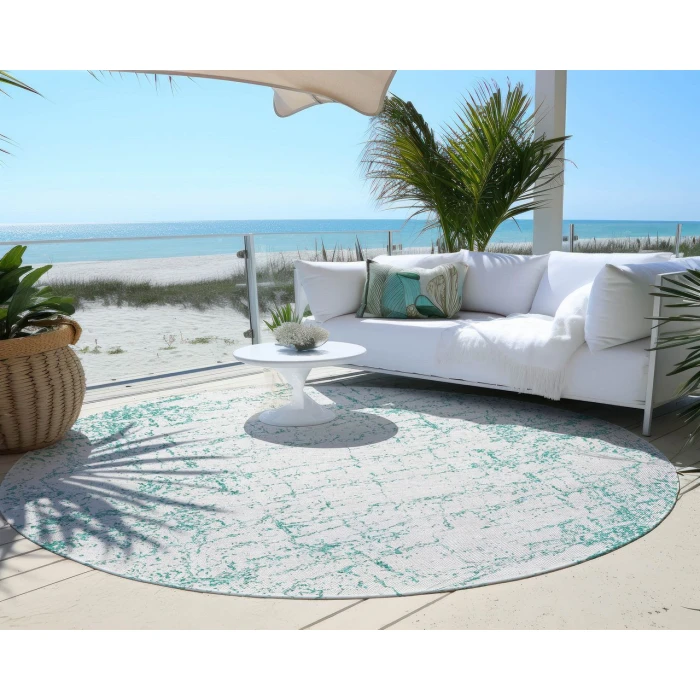 Chantille ACN606 Teal 8' x 8' Rug
