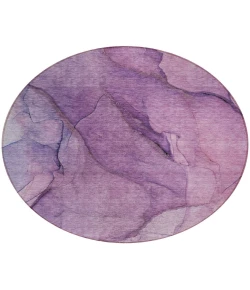 Addison Chantille ACN607 Purple 8 ft. x 8 ft. Round Rug