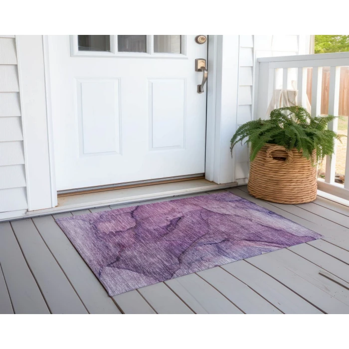 Chantille ACN607 Purple 1'8" x 2'6" Rug