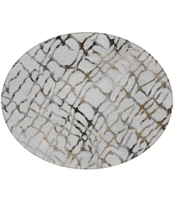 Addison Chantille ACN609 Silver 8 ft. x 8 ft. Round Rug