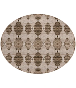 Addison Chantille ACN610 Mocha 8 ft. x 8 ft. Round Rug