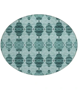 Addison Chantille ACN610 Teal 8 ft. x 8 ft. Round Rug