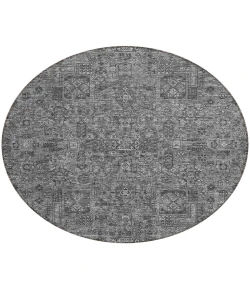 Addison Chantille ACN611 Charcoal 8 ft. x 8 ft. Round Rug