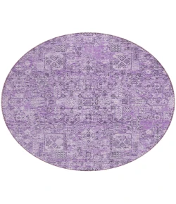 Addison Chantille ACN611 Lilac 8 ft. x 8 ft. Round Rug