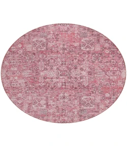 Addison Chantille ACN611 Pink 8 ft. x 8 ft. Round Rug
