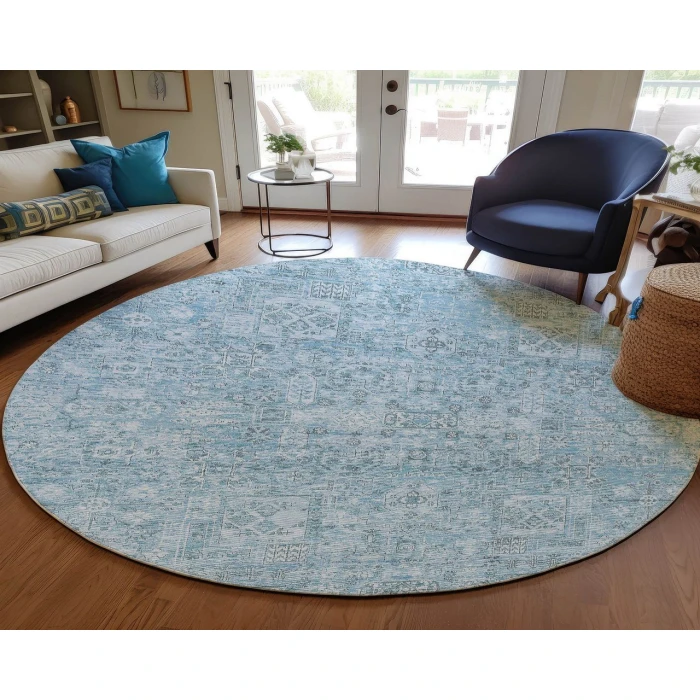 Chantille ACN611 Sky 8' x 8' Rug