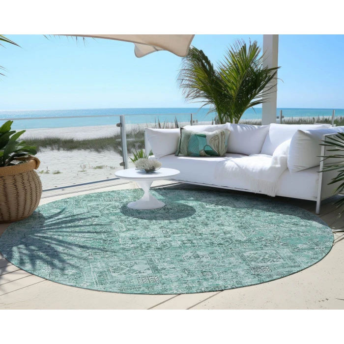 Chantille ACN611 Teal 8' x 8' Rug