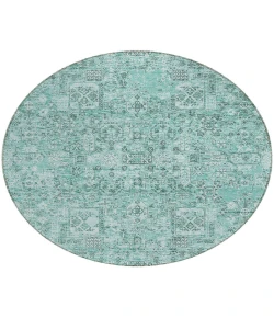 Addison Chantille ACN611 Teal 8 ft. x 8 ft. Round Rug