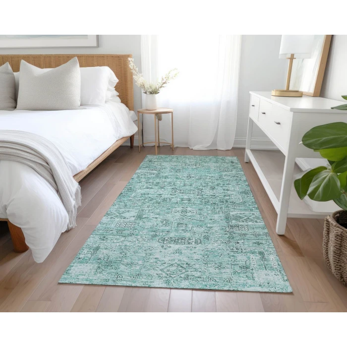 Chantille ACN611 Teal 2'3" x 7'6" Rug