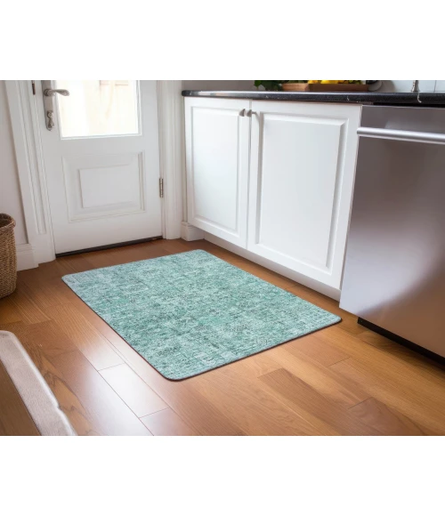 Chantille ACN611 Teal 1'8" x 2'6" Rug
