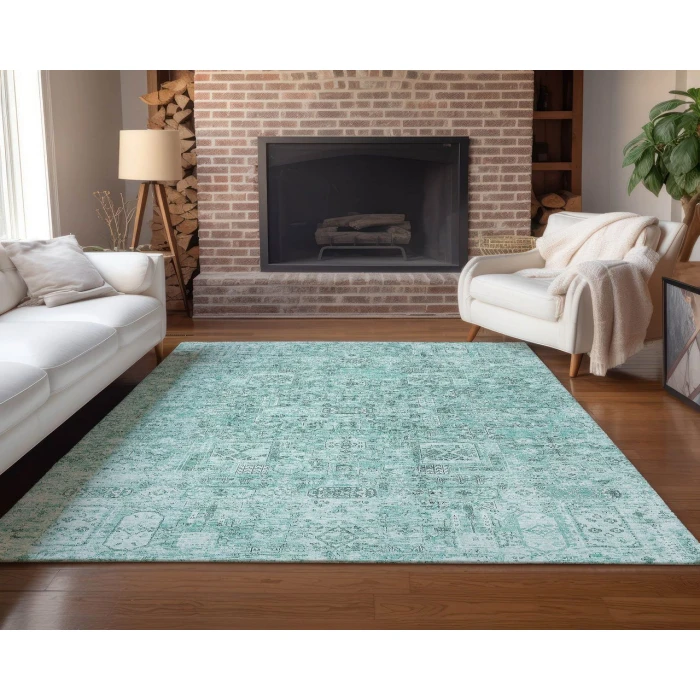 Chantille ACN611 Teal 10' x 14' Rug