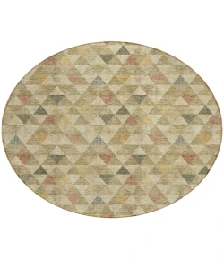 Addison Chantille ACN612 Beige 8 ft. x 8 ft. Round Rug