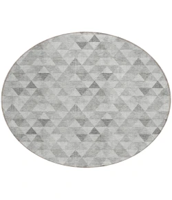 Addison Chantille ACN612 Silver 8 ft. x 8 ft. Round Rug