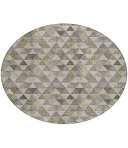 Addison Chantille ACN612 Taupe 8 ft. x 8 ft. Round Rug