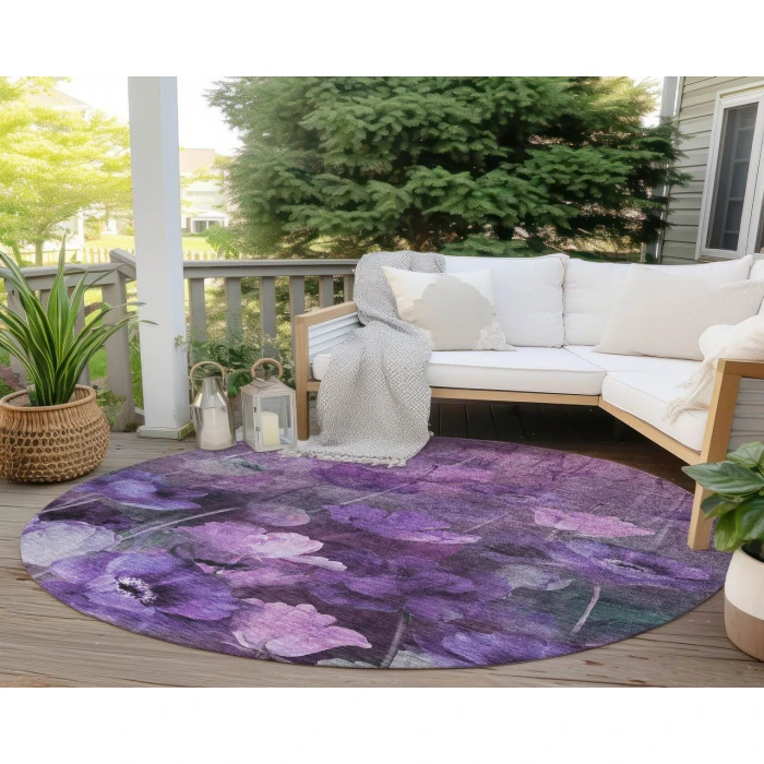 Chantille ACN613 Purple 8' x 8' Rug