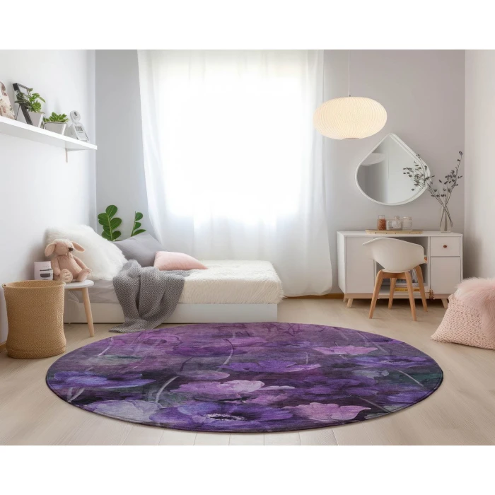 Chantille ACN613 Purple 8' x 8' Rug