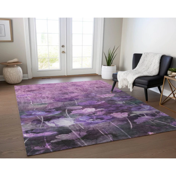 Chantille ACN613 Purple 3' x 5' Rug