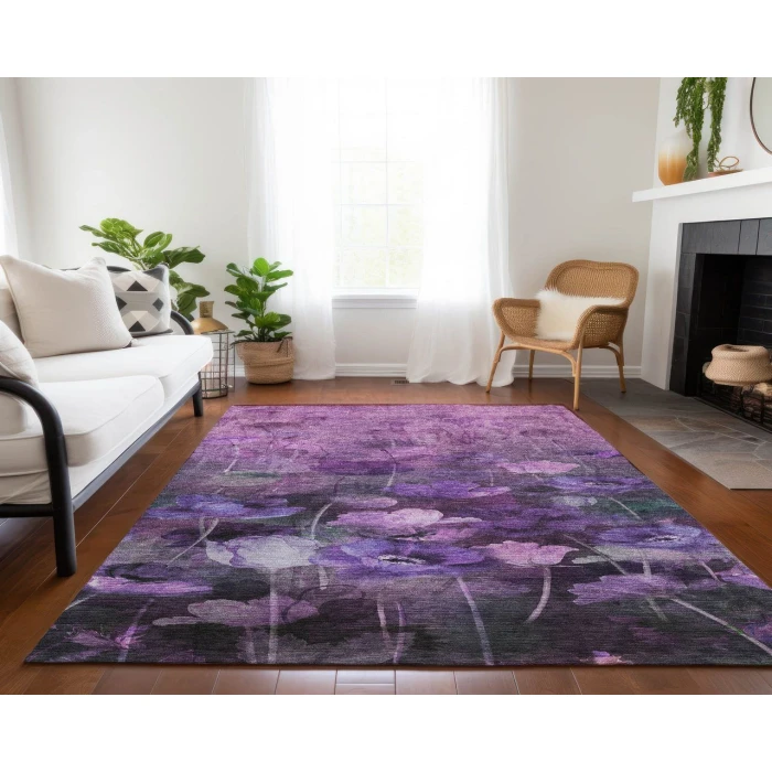 Chantille ACN613 Purple 3' x 5' Rug