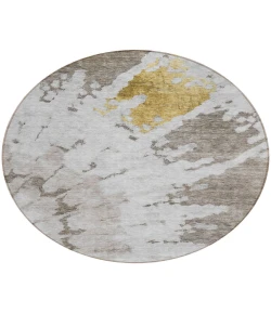 Addison Chantille ACN614 Taupe 8 ft. x 8 ft. Round Rug