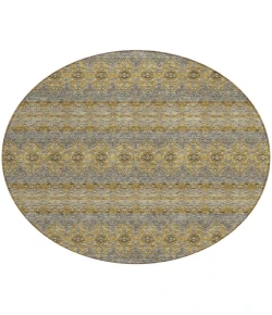 Addison Chantille ACN615 Gold 8 ft. x 8 ft. Round Rug