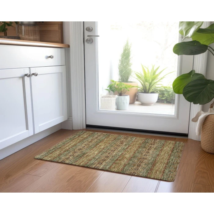 Chantille ACN615 Green 1'8" x 2'6" Rug