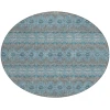 Addison Chantille ACN615 Teal 8 ft. x 8 ft. Round Rug