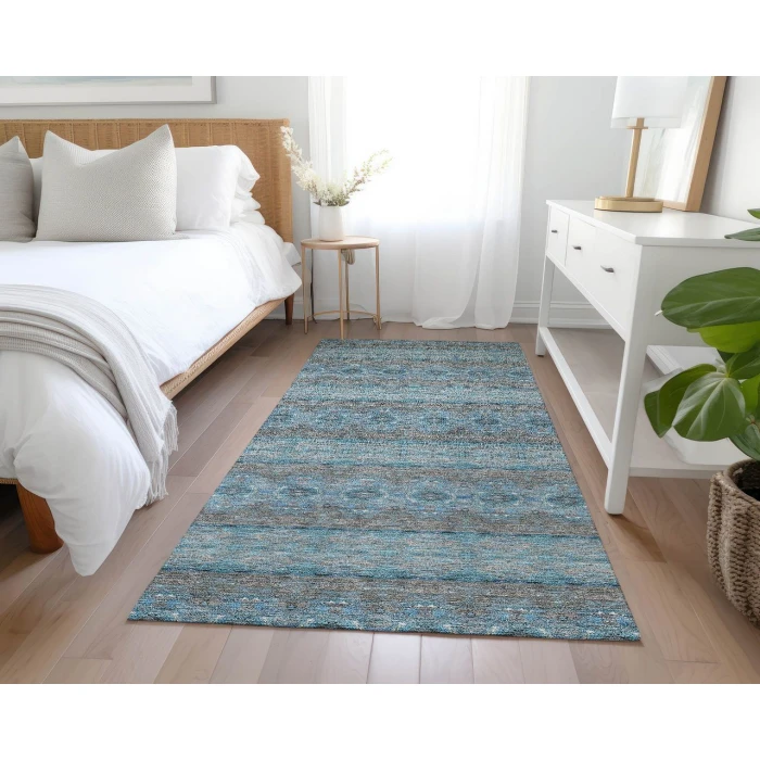 Chantille ACN615 Teal 2'3" x 7'6" Rug