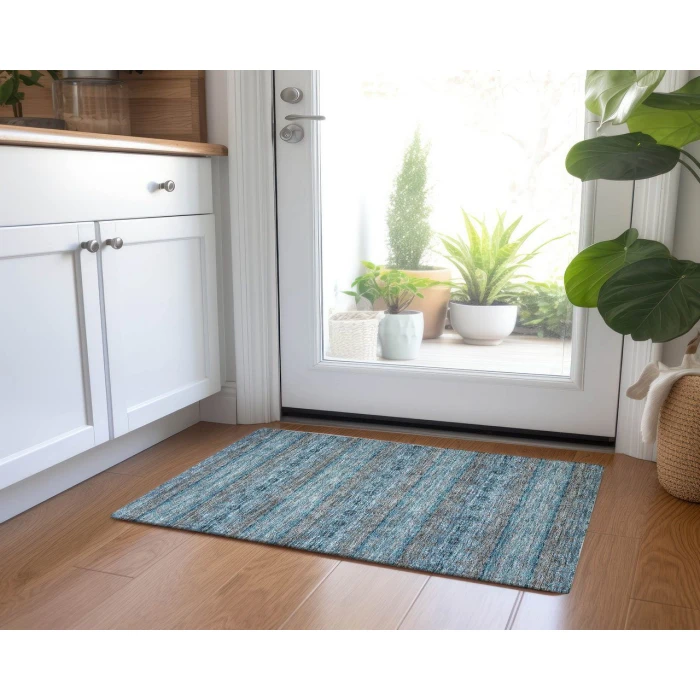 Chantille ACN615 Teal 1'8" x 2'6" Rug