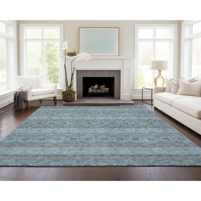 Chantille ACN615 Teal 3' x 5' Rug