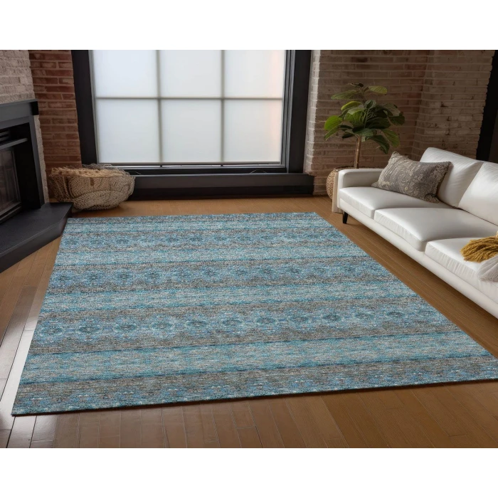 Chantille ACN615 Teal 3' x 5' Rug