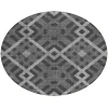 Addison Chantille ACN616 Charcoal 8 ft. x 8 ft. Round Rug