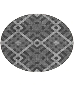 Addison Chantille ACN616 Charcoal 8 ft. x 8 ft. Round Rug