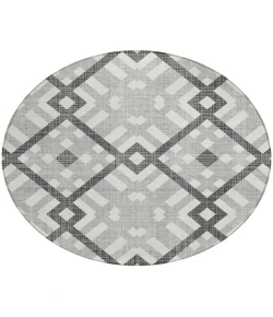 Addison Chantille ACN616 Gray 8 ft. x 8 ft. Round Rug