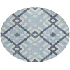 Addison Chantille ACN616 Sky 8 ft. x 8 ft. Round Rug