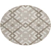 Addison Chantille ACN616 Taupe 8 ft. x 8 ft. Round Rug