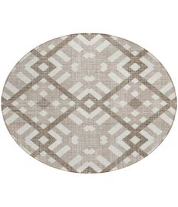 Addison Chantille ACN616 Taupe 8 ft. x 8 ft. Round Rug